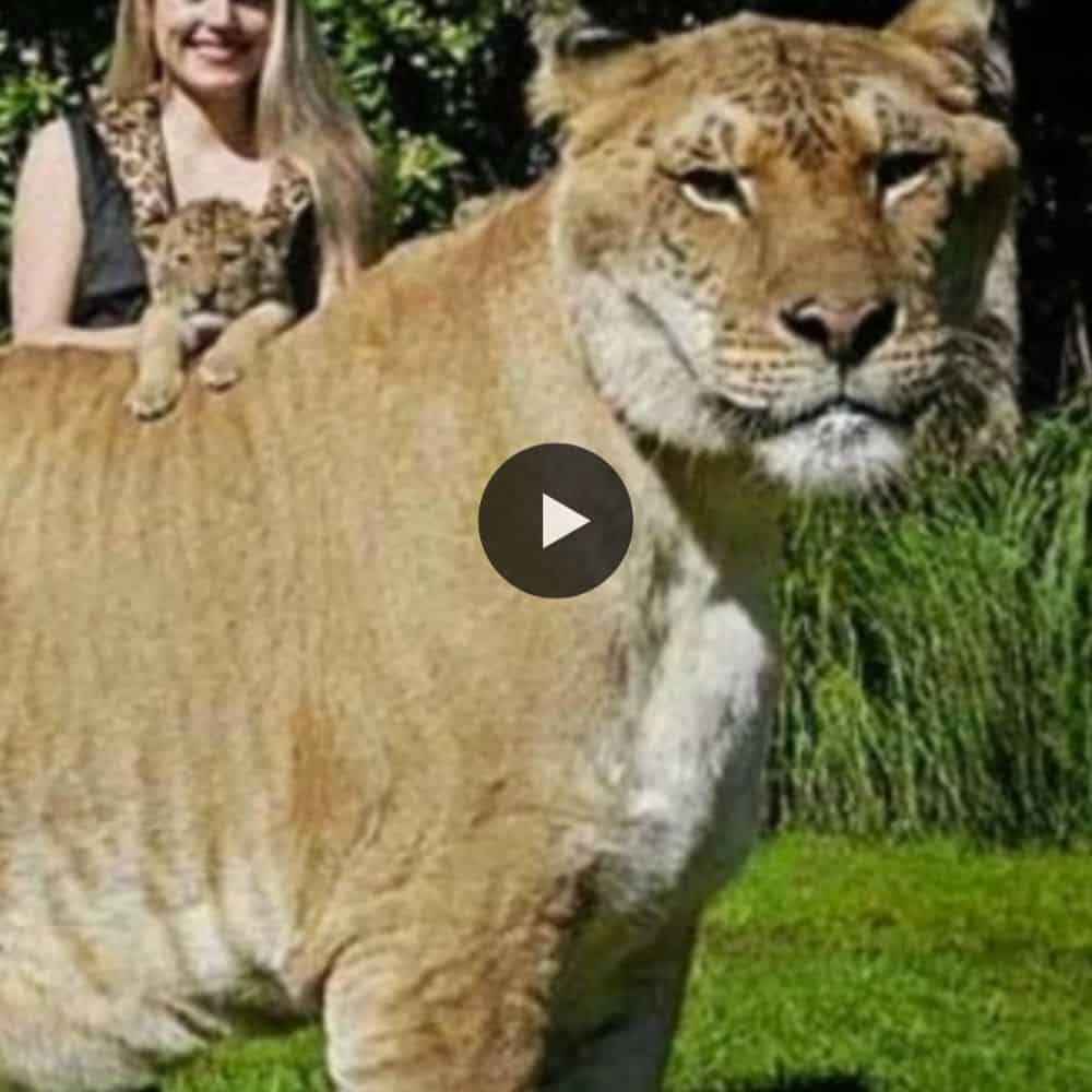 Meet A Big Liger (lion+tiger) , A Real Bigest Cat (video)