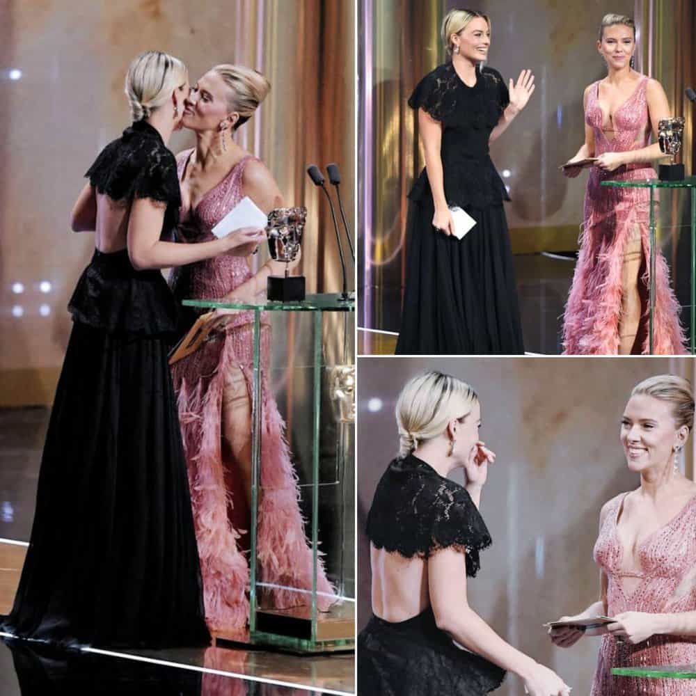 Bafta Awards Witness A Glamorous Duel Margot Robbie Vs Scarlett Johansson