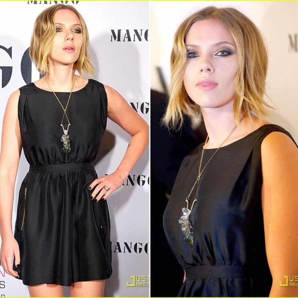Scarlett Johansson Stuns On The Mango Fashion Awards Red Carpet