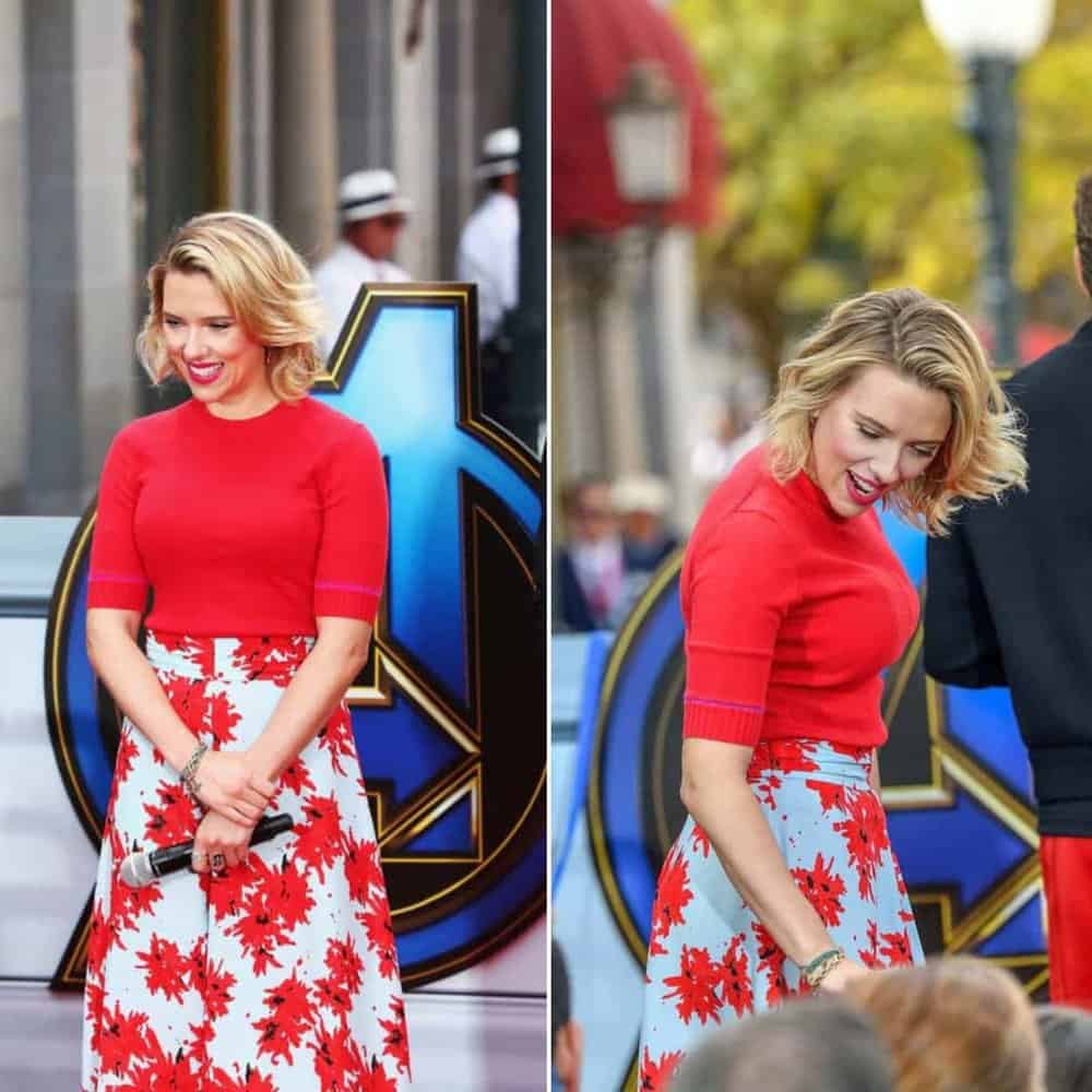 Scarlett Johansson's Red Hot Elegance Steals The Show