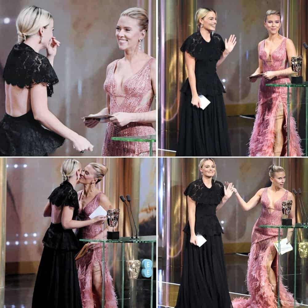 Margot Robbie Vs Scarlett Johansson A Glamorous Showdown At The Bafta Awards Red Carpet