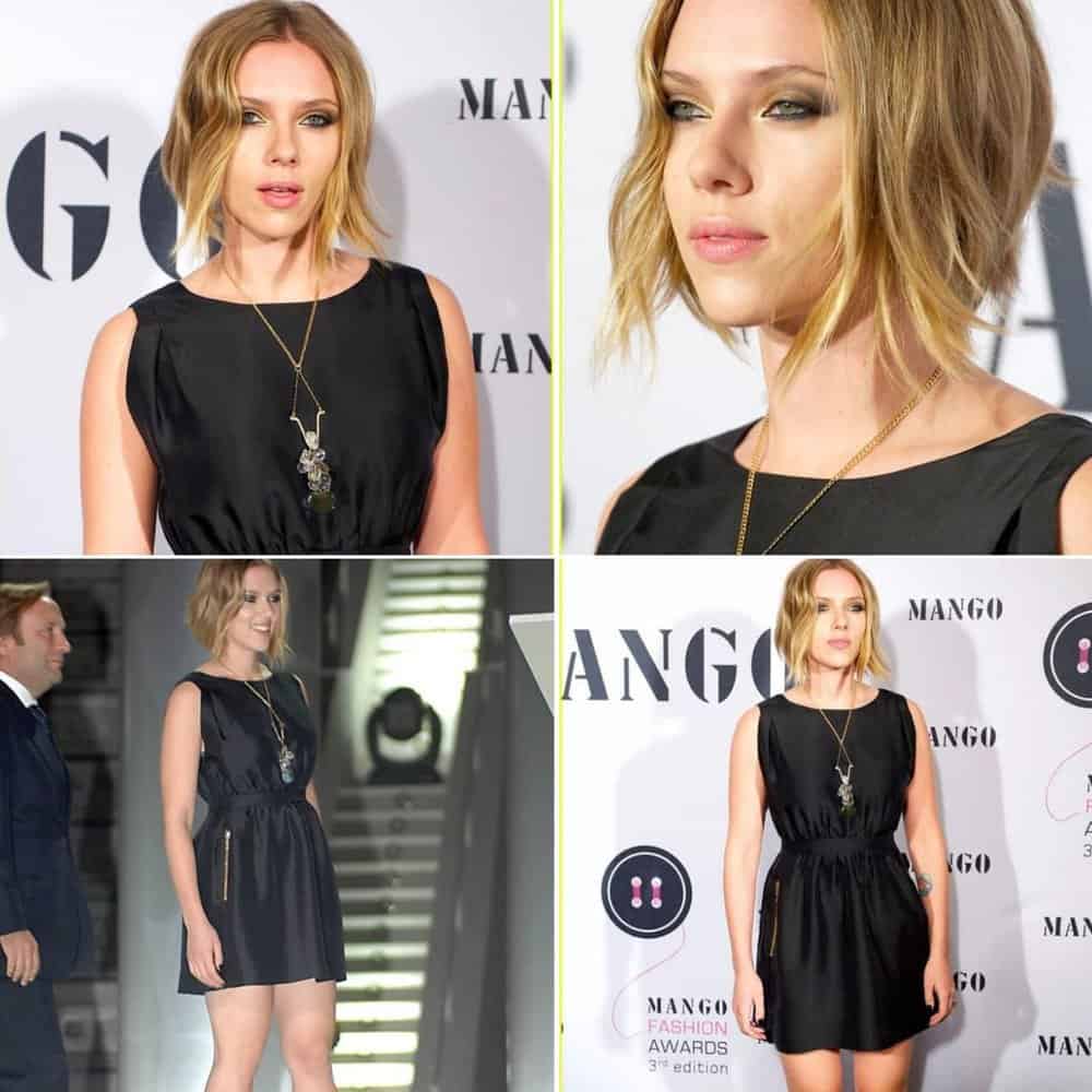Scarlett Johansson Dazzles The Mango Fashion Awards With Timeless Elegance