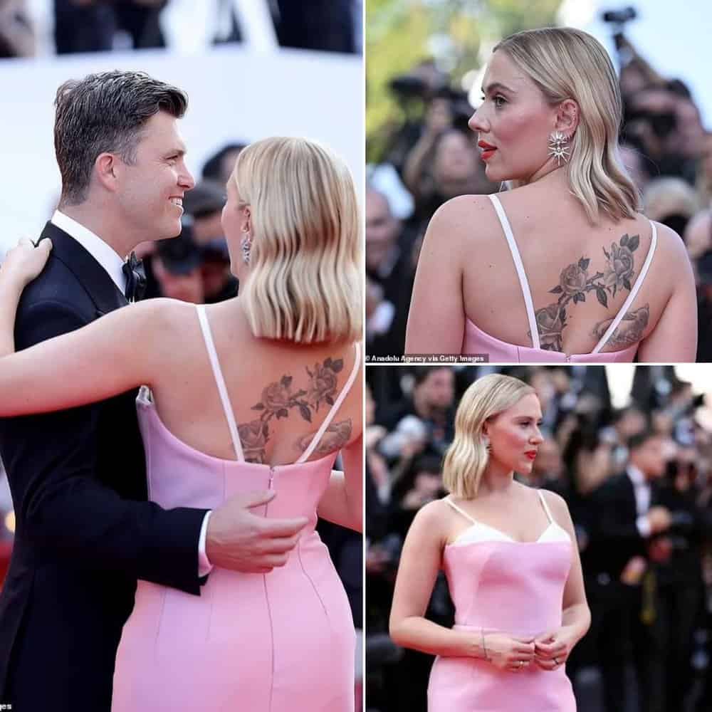 Scarlett Johansson Redefines Elegance With Authentic Tattoo Display At Asteroid City Premiere