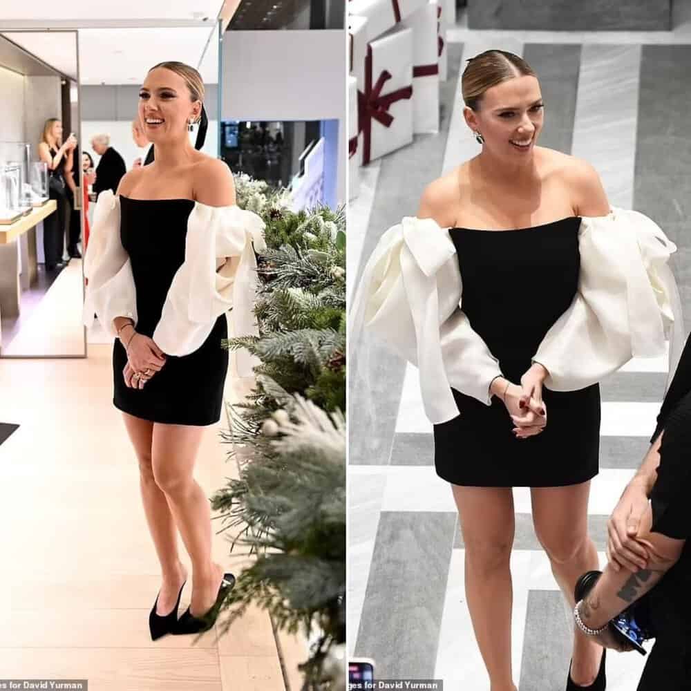 Scarlett Johansson Shines In Little Black Dress At David Yurman's Star Studded Event In New York