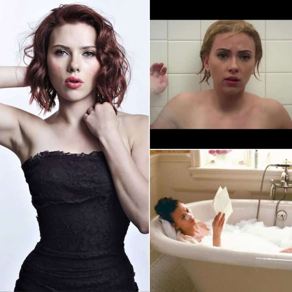 Scarlett Johansson's Bathroom Transforms Into A Cinematic Haven With Clever Tile Design