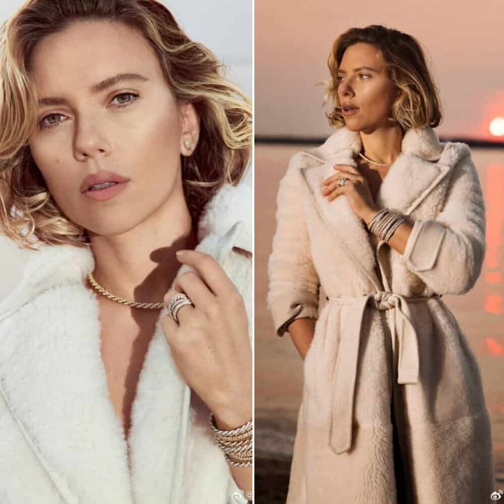 Sparkling Elegance Scarlett Johansson Shines In David Yurman's Pavéflex Women's Jewelry Collection For 2023