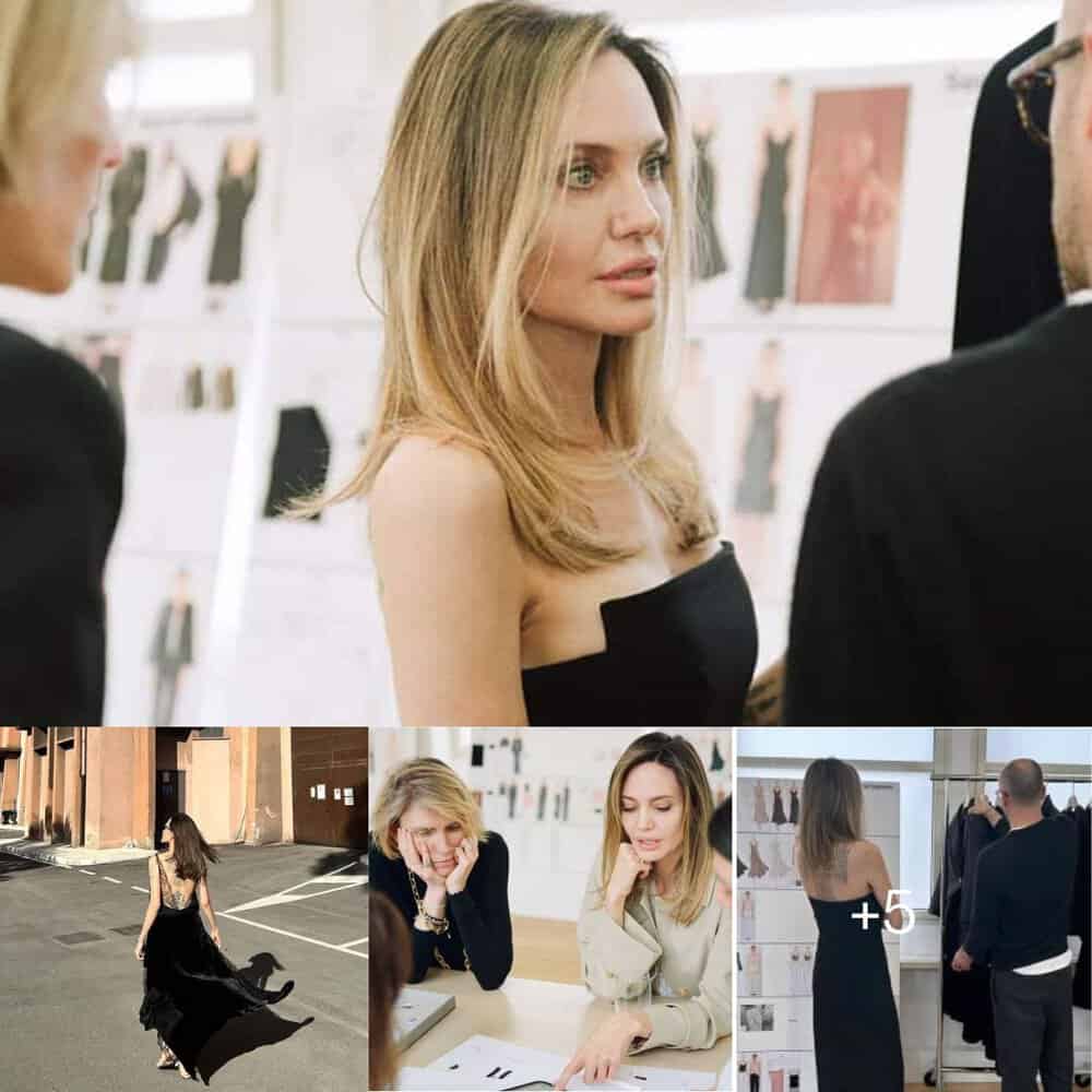 Angelina Jolie Stuns In Backless Dress Collaborates With Designer Angelina Jolie Stuns In Backless Dress Collaborates With Designer