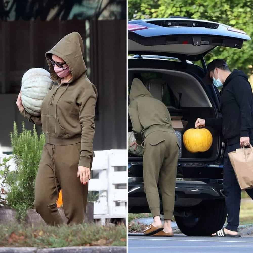 Scarlett Johansson And Colin Jost Celebrate Halloween With Pumpkin Picking Adventure
