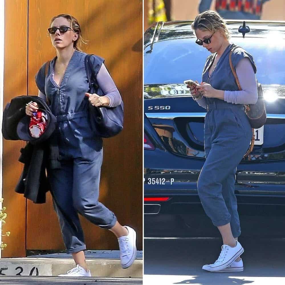 Scarlett Johansson's Casual Chic Look At Disney Studios Sparks Buzz Amid Black Widow Filming