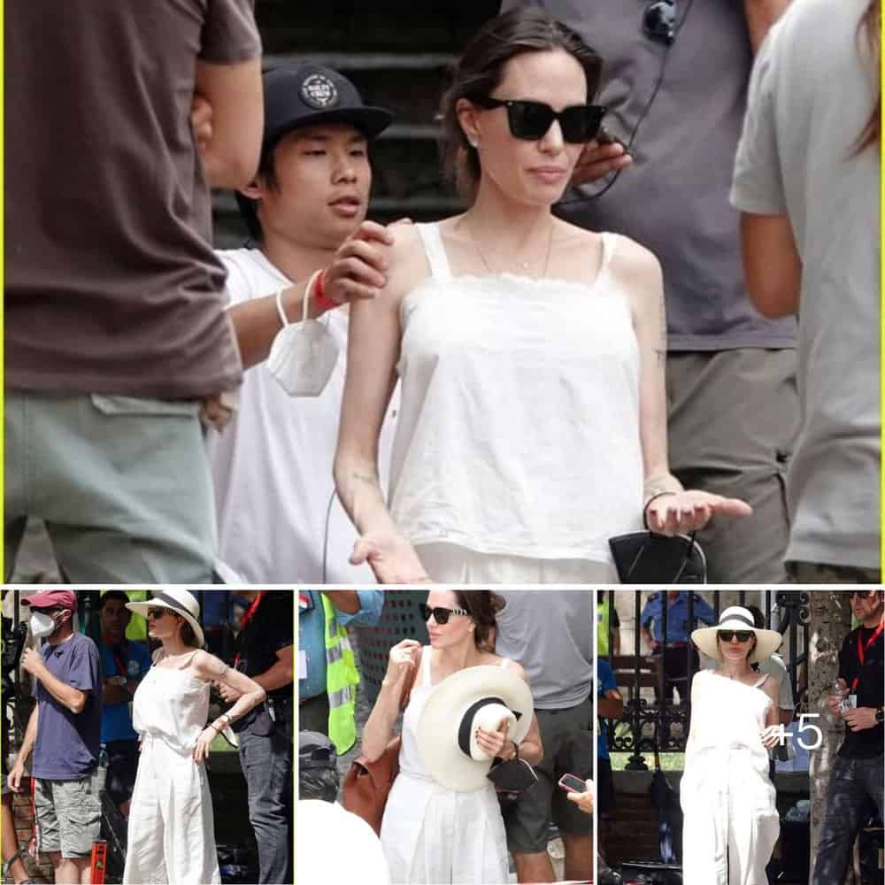 Angelina Jolie Balances Safety And Style On The Set Of New Film In Italy