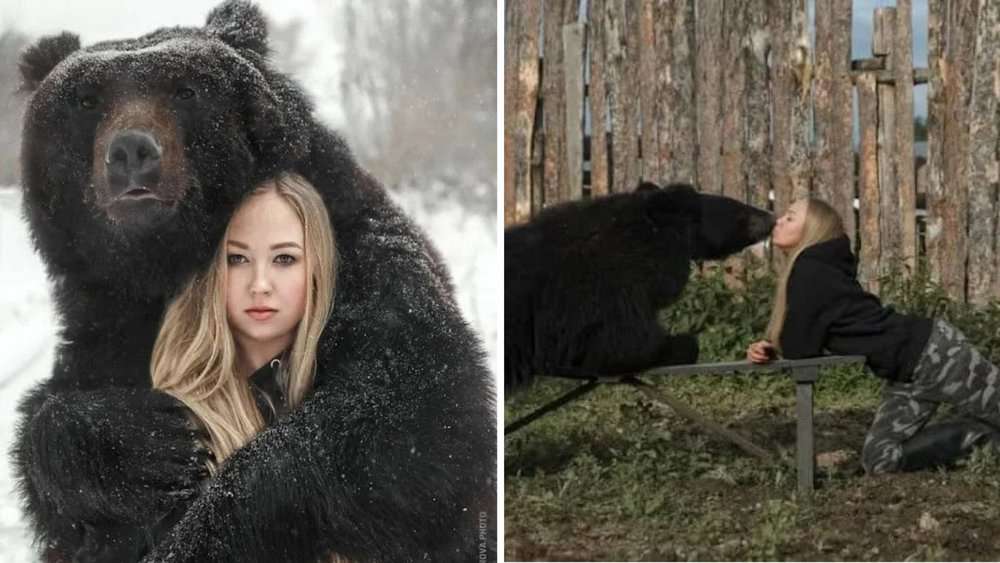 Heartwarming Bond Woman Rescues Bear From Zoo And Forms Unbreakable Friendship