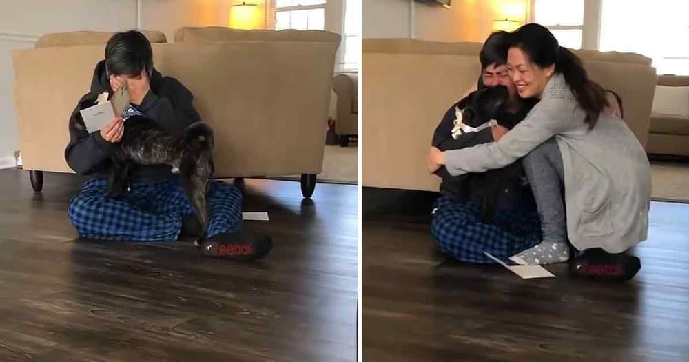 Heartwarming Moment As Foster Dad Learns He Can Keep His Beloved Dog