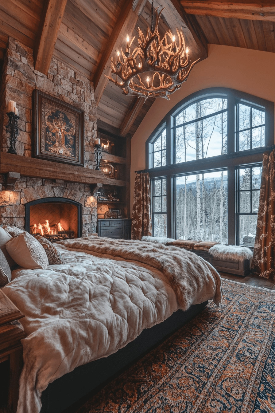 30 Old Cabin Interior Bedroom Ideas for Rustic Tradition and Cozy Charm
