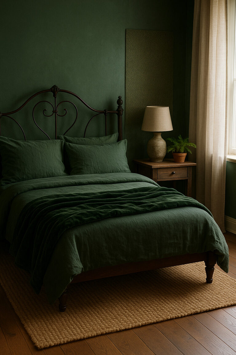 30 Moody Green Bedroom Ideas for a Serene and Sophisticated Vibe