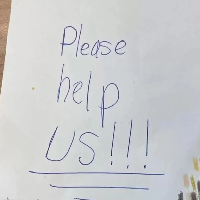 With her mother's assistance, Kayla reac...