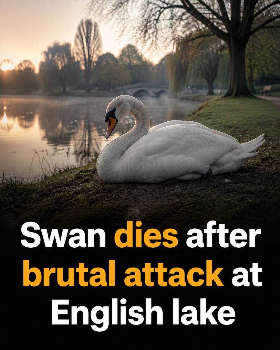 Swan dies after brutal attack at English lake