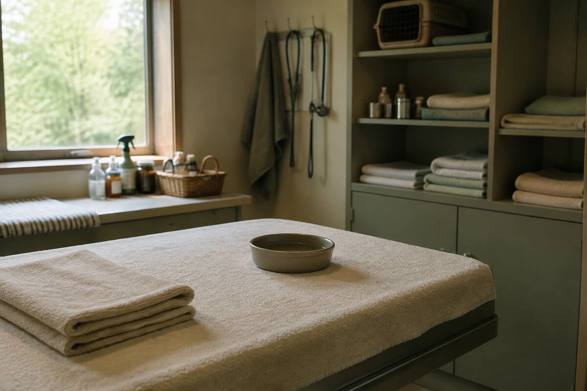 Wildlife rescue treatment room