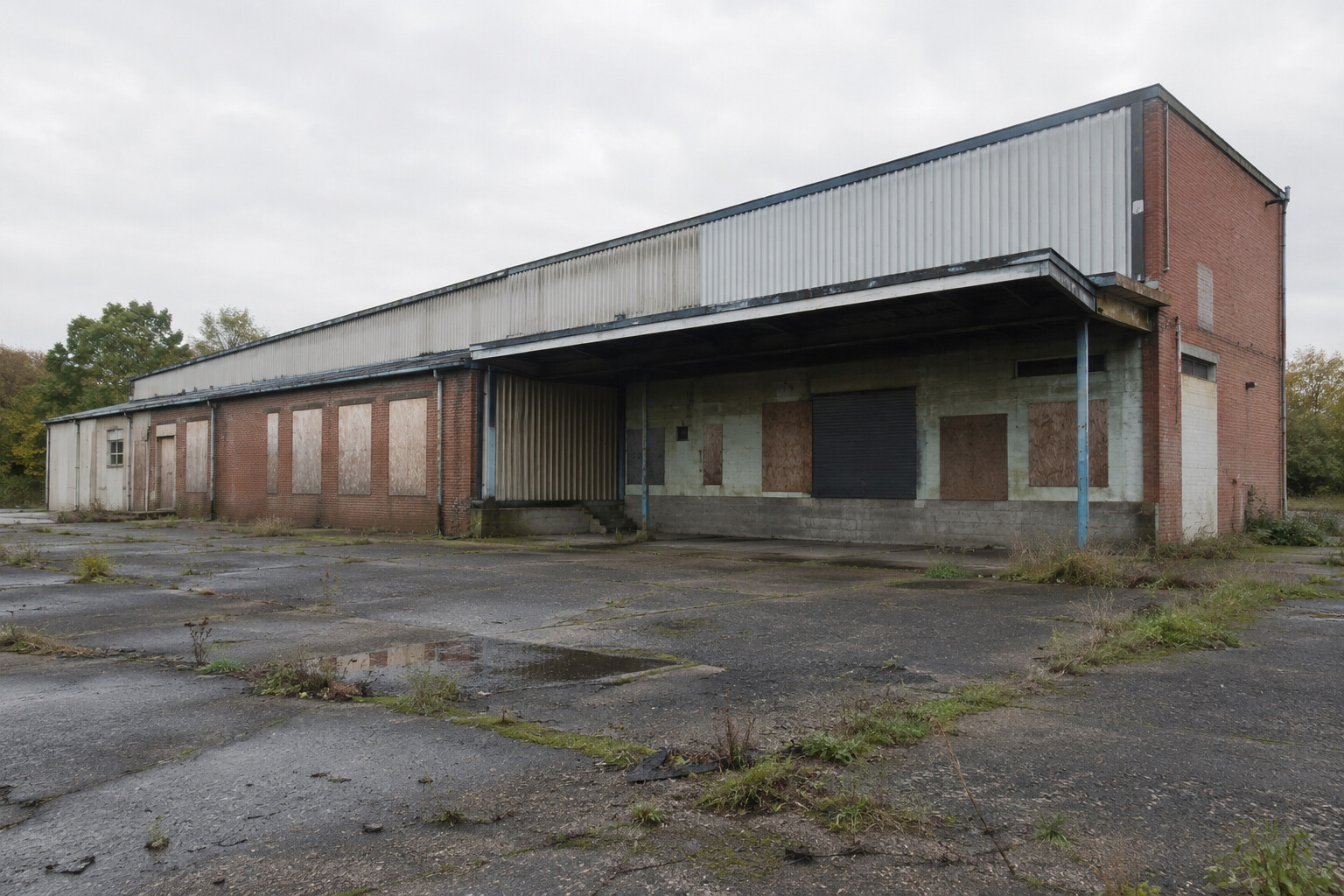 Generic closed industrial facility exterior