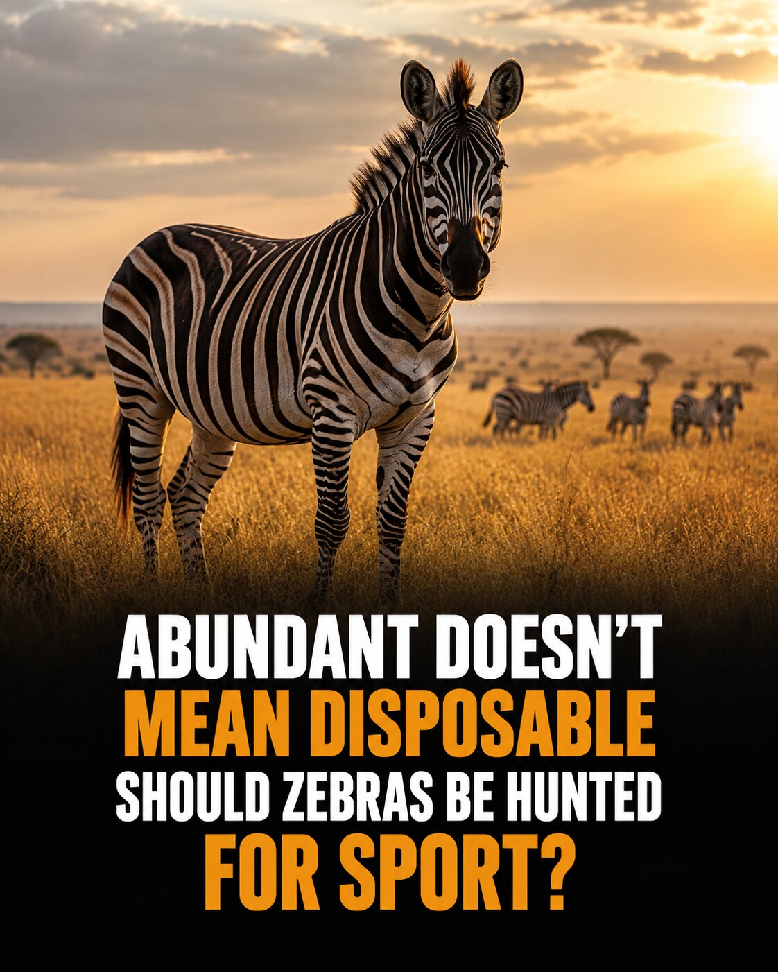 A living plains zebra standing alert on an open African savanna