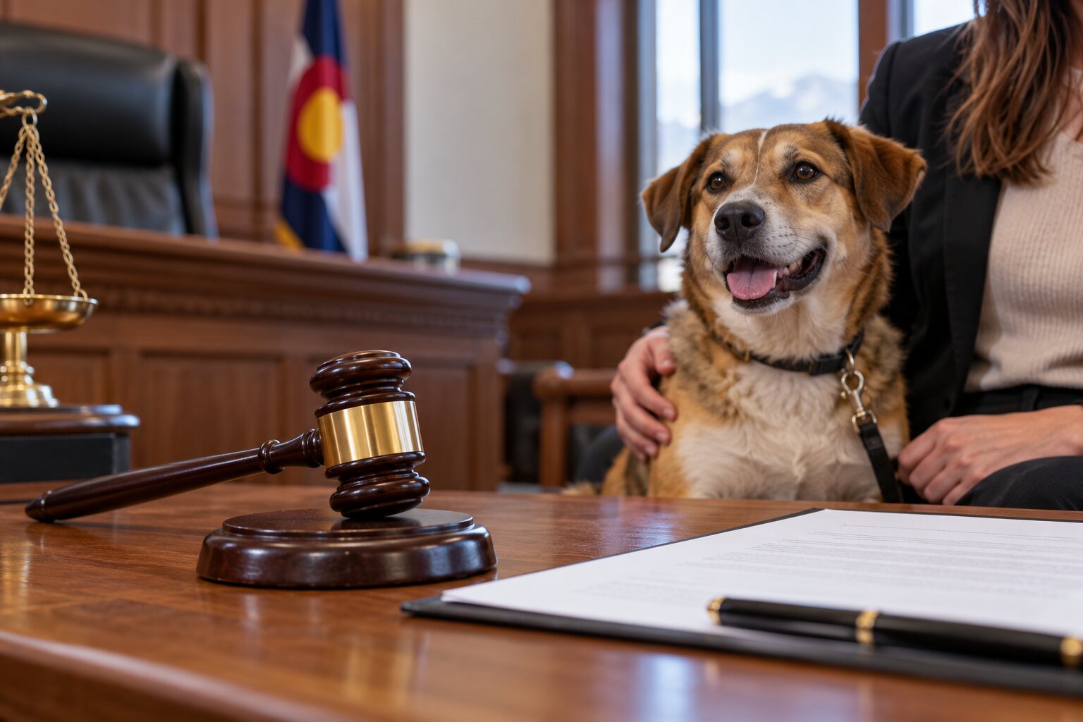 Educational reconstruction of a court order protecting pets after an animal-cruelty conviction.